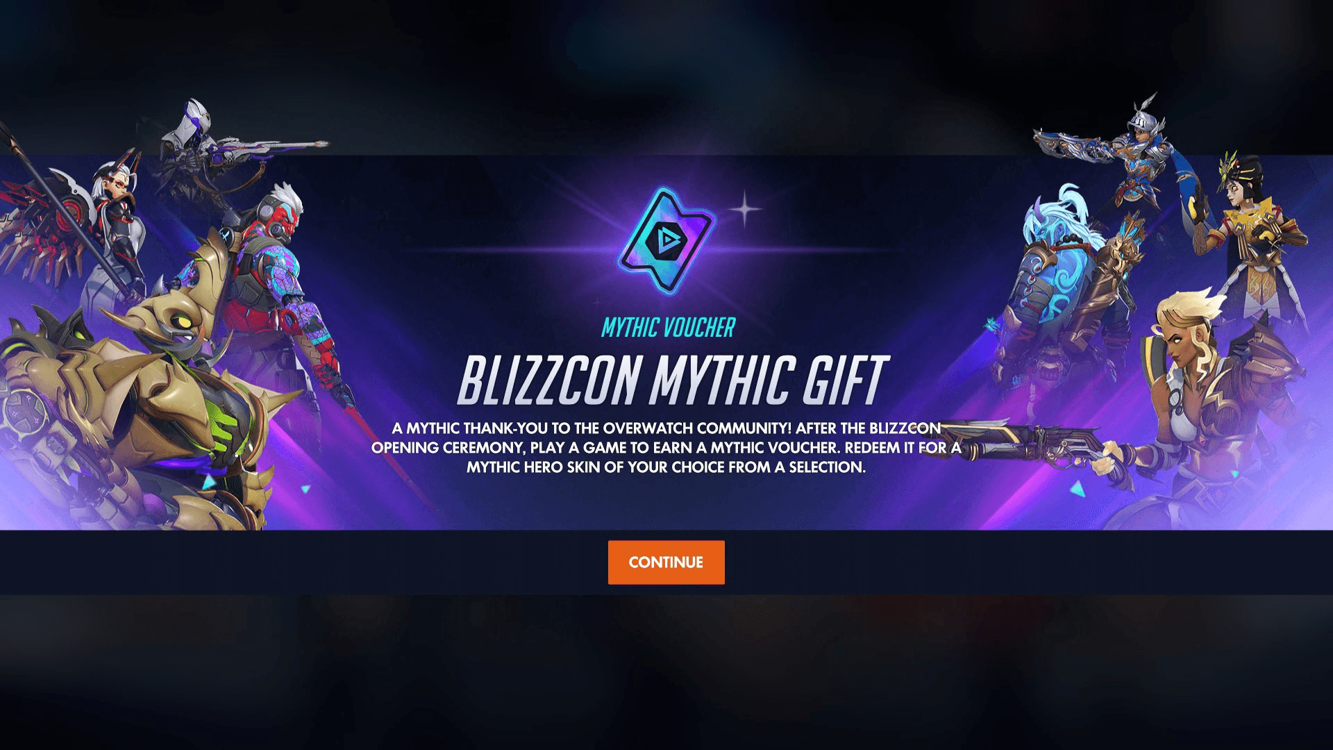 Vale mítico gratuito de Overwatch por BlizzCon 2026