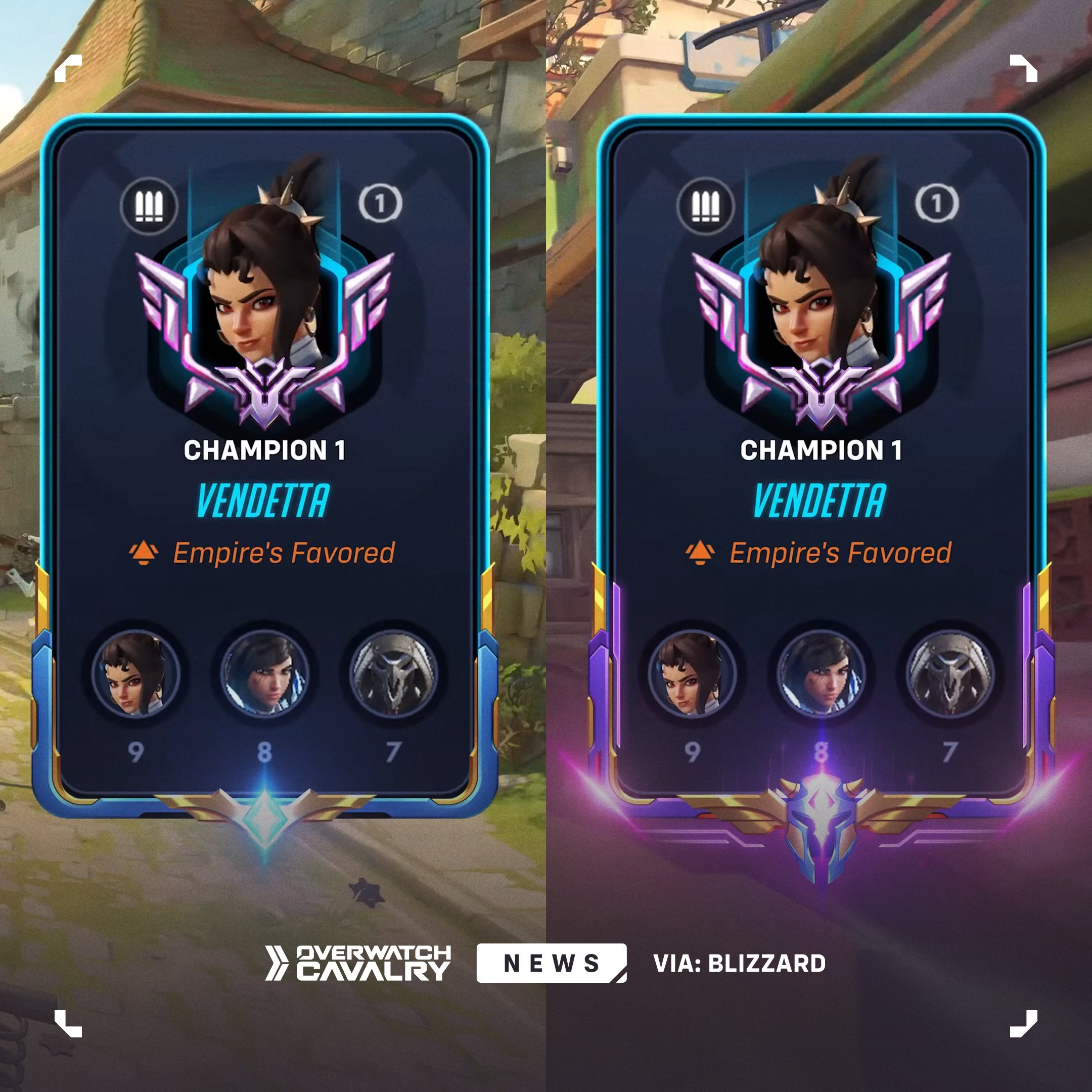 Nuevos player card frames de Overwatch Season 4