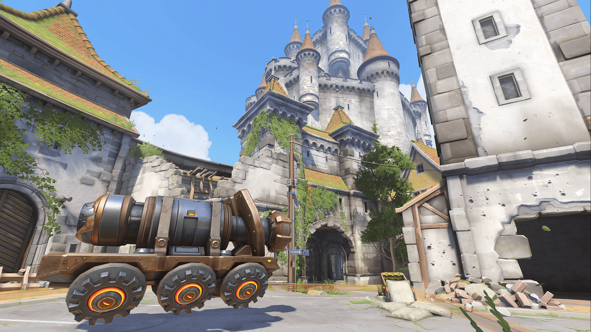 Castillo, puente y calles de Eichenwalde en Overwatch