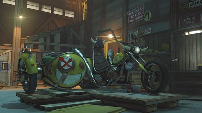 Taller improvisado y chatarra industrial de Junkertown en Overwatch