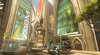 Calles elevadas y arquitectura de Numbani en Overwatch